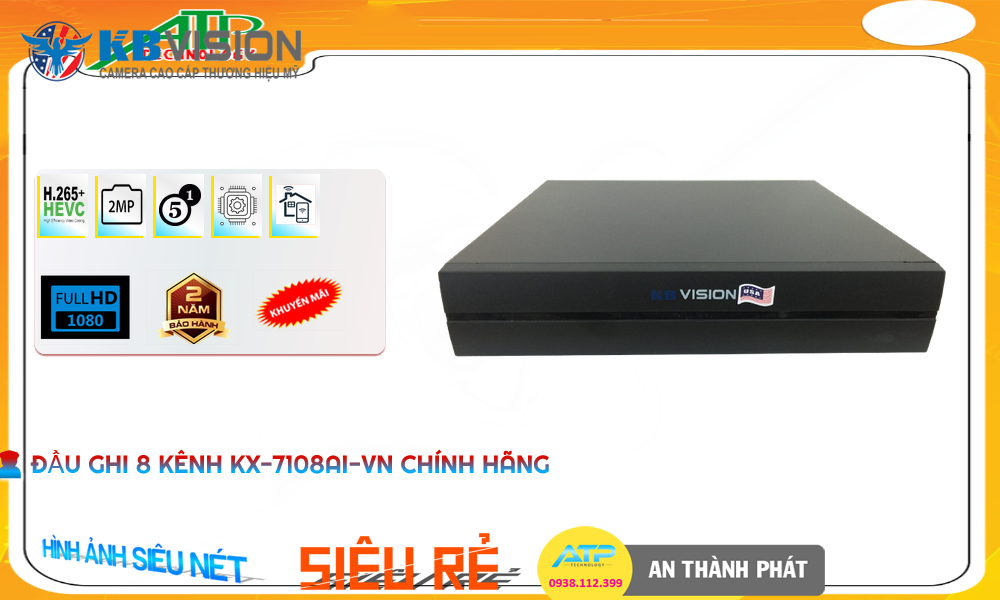 KX-7108Ai-VNThiết Bị Ghi Hình Với giá cạnh tranh KBvision KX-7108Ai-VNThiết Bị Ghi Hình Với giá cạnh tranh KBvision
