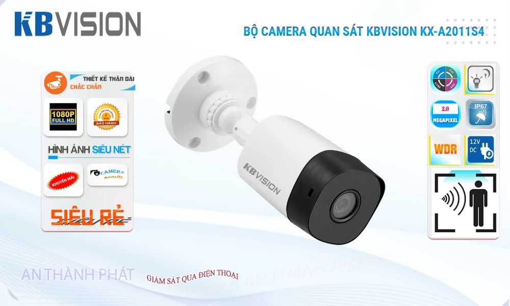 KX-A2011S4 Camera Giá Rẻ KBvision KX-A2011S4 Camera Giá Rẻ KBvision