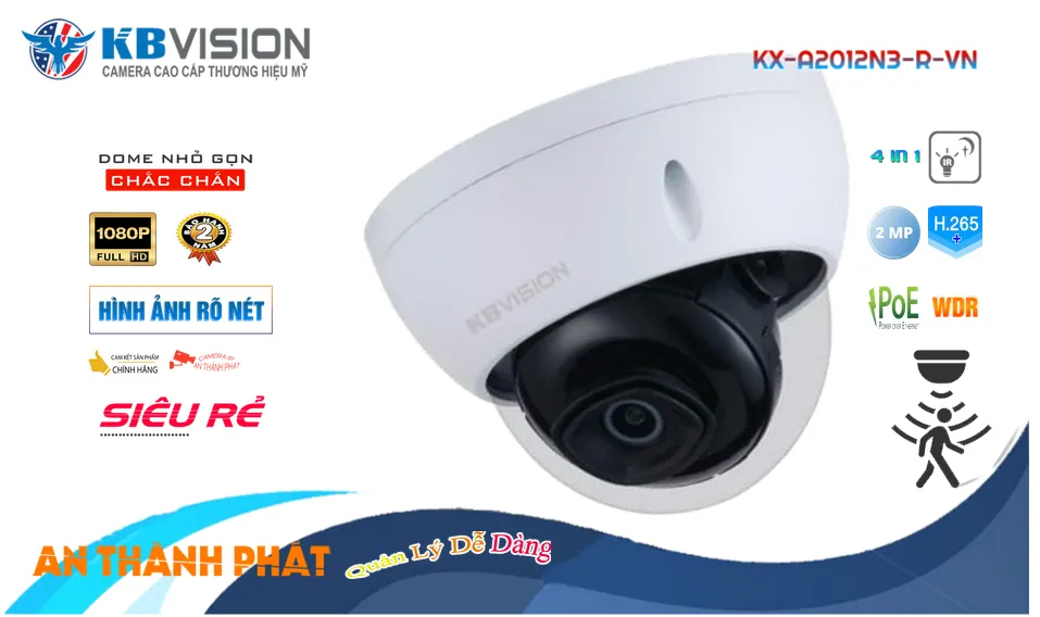 KX-A2012N3-R-VN sắc nét KBvision KX-A2012N3-R-VN sắc nét KBvision
