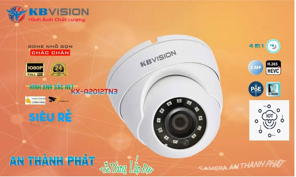 KX-A2012TN3 sắc nét KBvision
