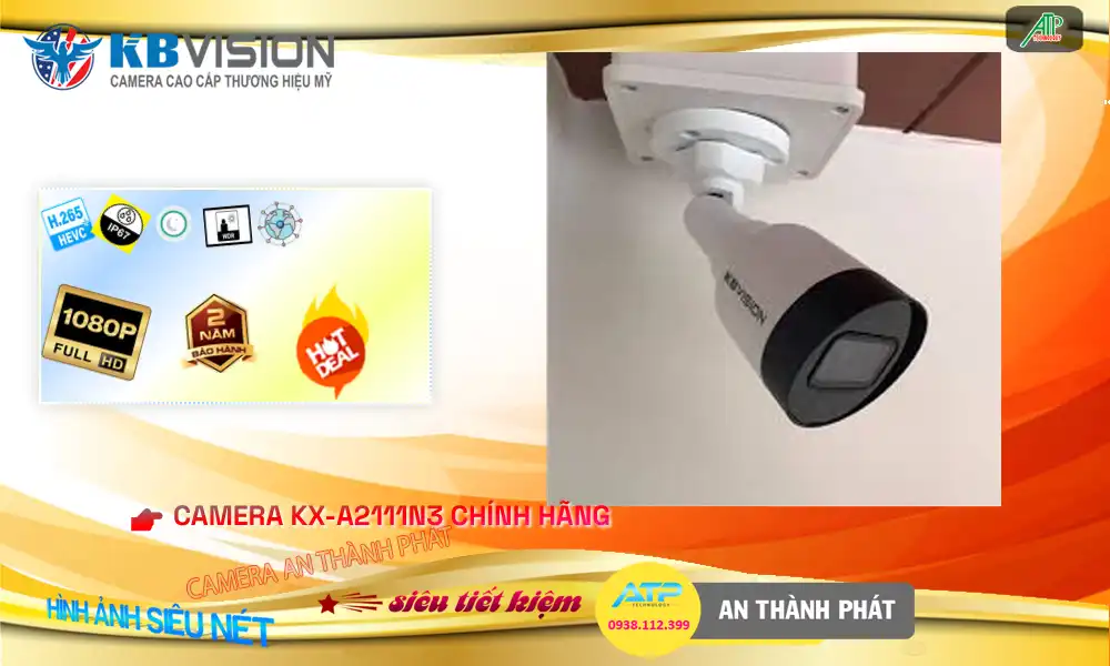 KX-A2111N3 sắc nét KBvision KX-A2111N3 sắc nét KBvision