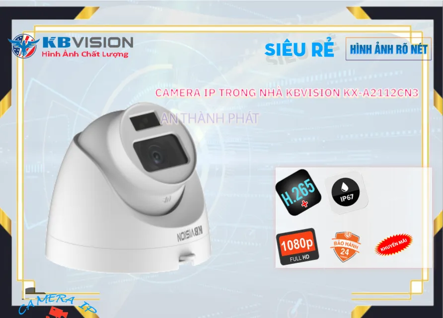 Camera KBvision IP POE trang bị đặt biệt Nguồn sử dụng 12V An ToànKX-A2112CN3 Camera KBvision IP POE trang bị đặt biệt Nguồn sử dụng 12V An ToànKX-A2112CN3