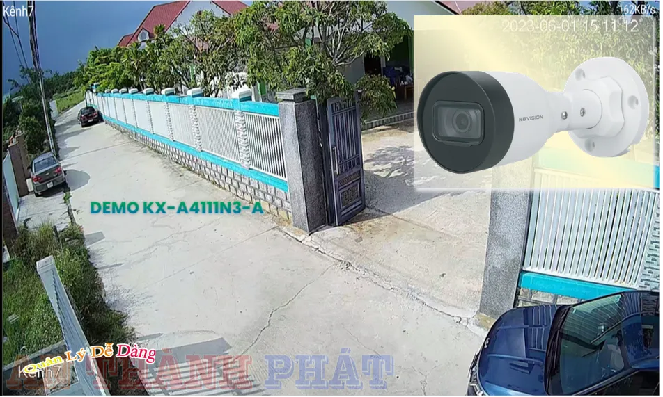 Camera IP thông số có Truyền tải hình ảnh nhanh với dung lượng thấp của công nghệ nén hình H.265+ KBvision KX-A4111N3-A Mẫu Đẹp