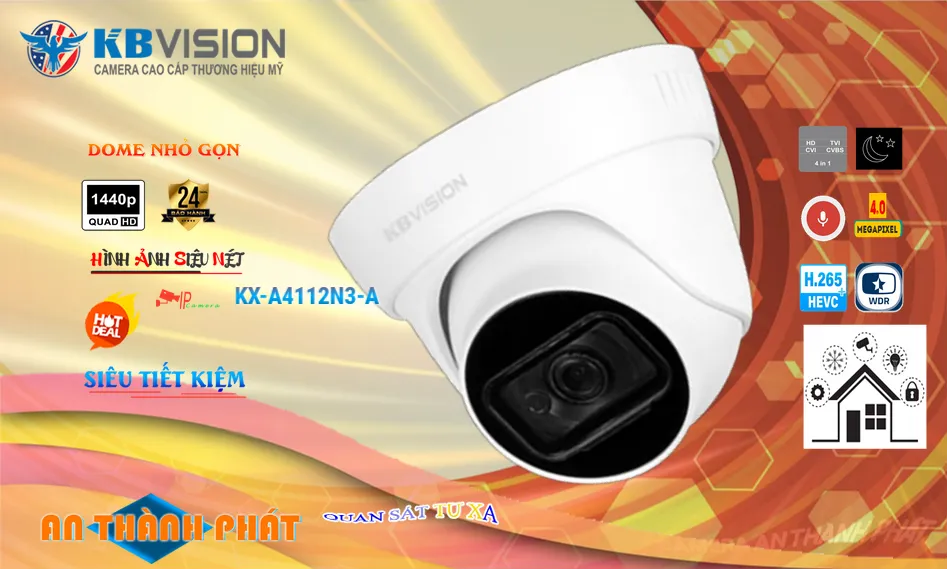 KX-A4112N3-A sắc nét KBvision KX-A4112N3-A sắc nét KBvision