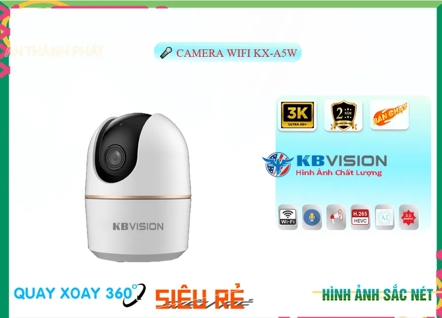 Camera Wifi Camera KX-A5W Giá rẻ Camera Wifi Camera KX-A5W Giá rẻ