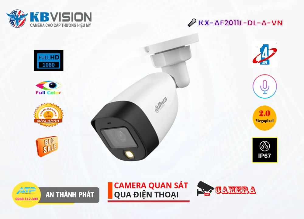 KX-AF2011L-DL-A-VN sắc nét KBvision