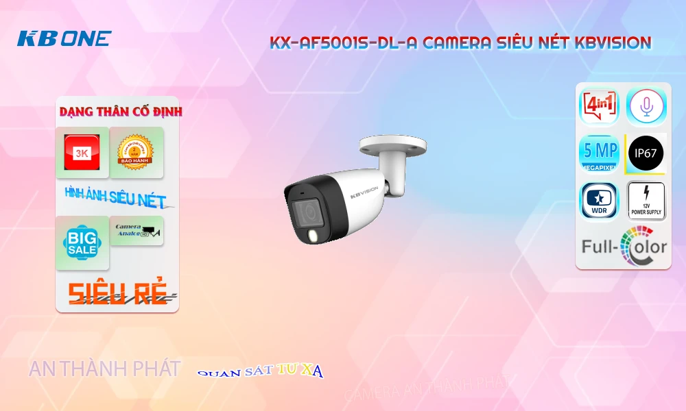Camera KBvision Thiết kế Đẹp KX-AF5001S-DL-A