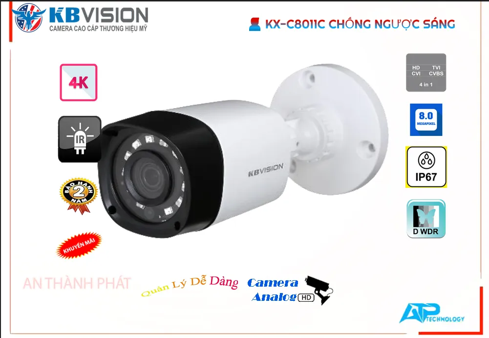 KX-C8011C sắc nét KBvision KX-C8011C sắc nét KBvision