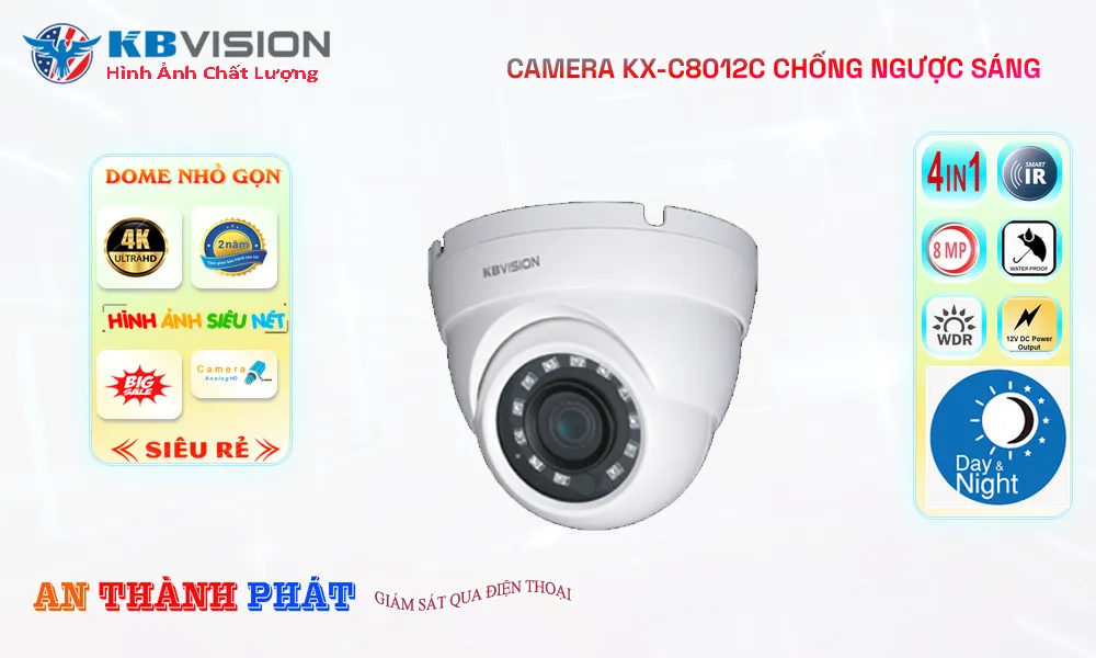 KX-C8012C sắc nét KBvision KX-C8012C sắc nét KBvision