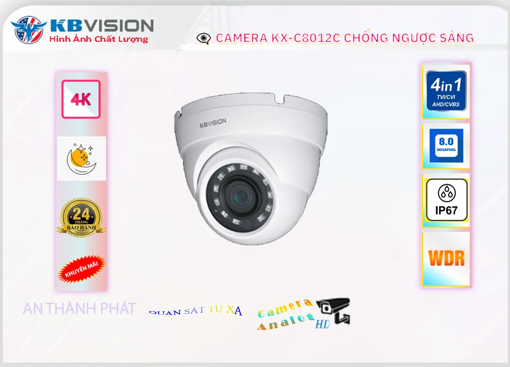 KX-C8012C sắc nét KBvision KX-C8012C sắc nét KBvision