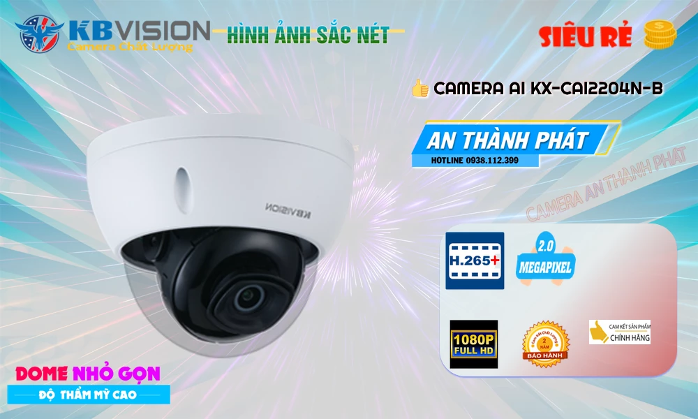 KX-CAi2204N-B sắc nét KBvision KX-CAi2204N-B sắc nét KBvision