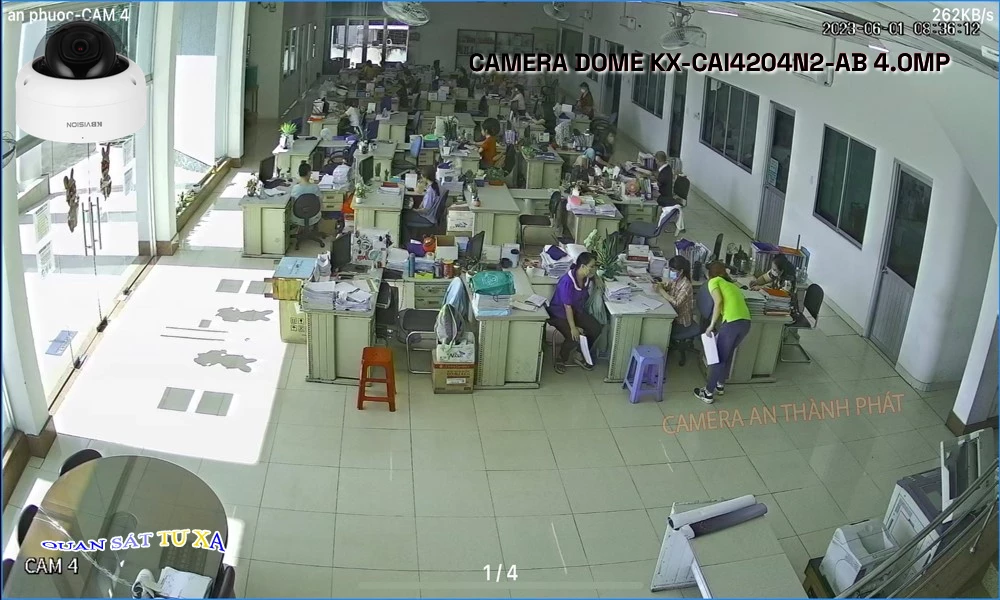 KX-CAi4204N2-AB sắc nét KBvision