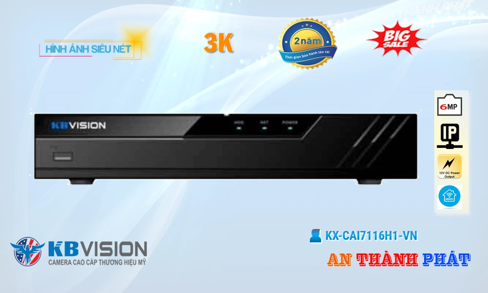 Đầu Ghi Camera KBvision KX-CAi7116H1-VN Tiết Kiệm Đầu Ghi Camera KBvision KX-CAi7116H1-VN Tiết Kiệm