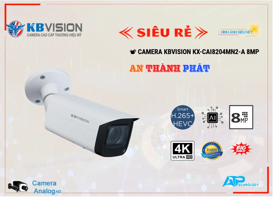 KX-CAi8205MN2-A sắc nét KBvision KX-CAi8205MN2-A sắc nét KBvision