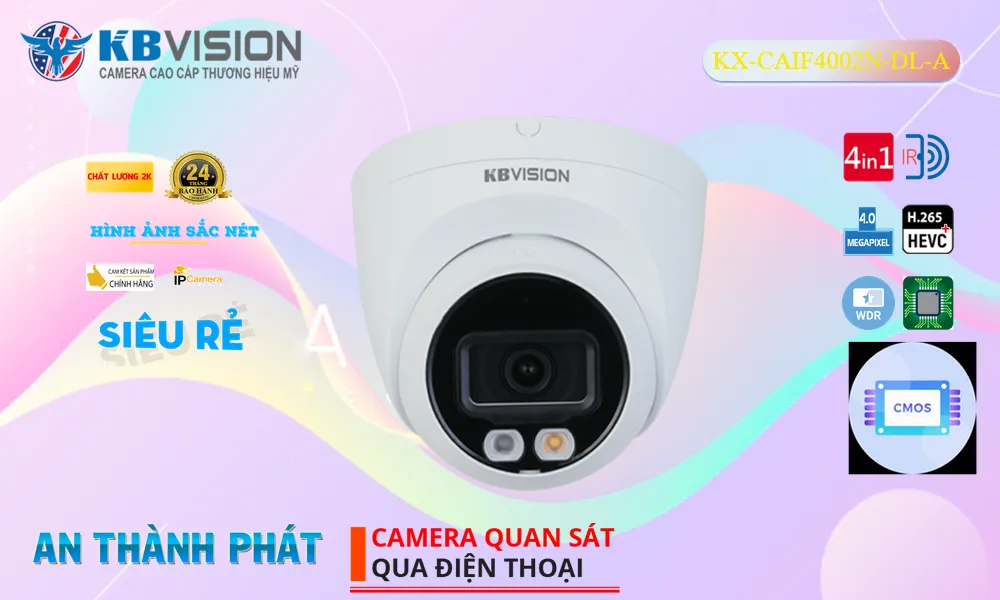 KX-CAiF4002N-DL-A sắc nét KBvision KX-CAiF4002N-DL-A sắc nét KBvision
