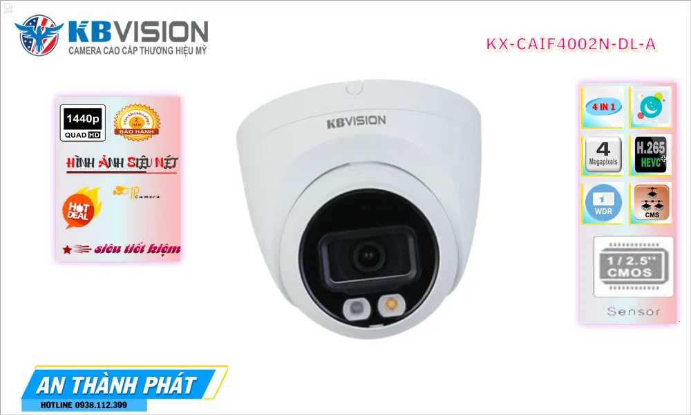 KX-CAiF4002N-DL-A sắc nét KBvision KX-CAiF4002N-DL-A sắc nét KBvision
