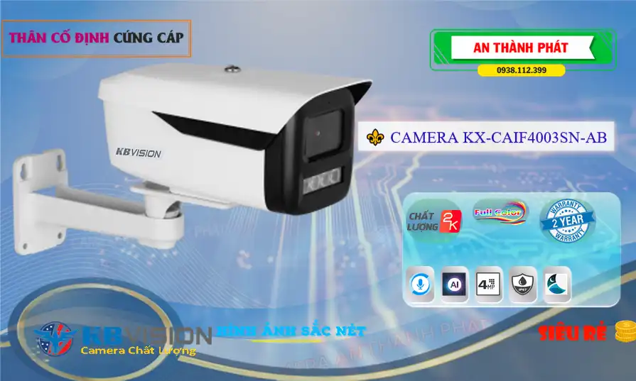 KX-CAiF4003SN-AB sắc nét KBvision KX-CAiF4003SN-AB sắc nét KBvision