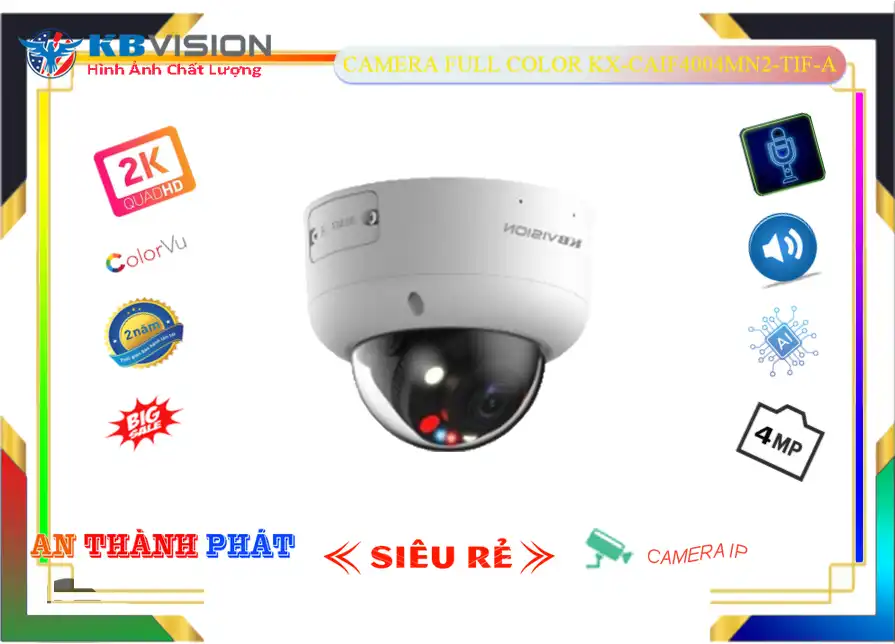KX-CAiF4004MN2-TiF-A sắc nét KBvision