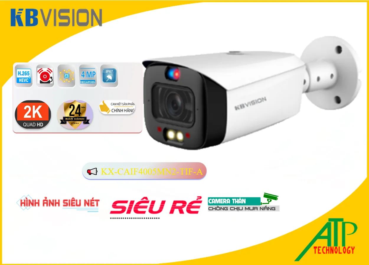 KX-CAiF4005MN2-TiF-A sắc nét KBvision KX-CAiF4005MN2-TiF-A sắc nét KBvision