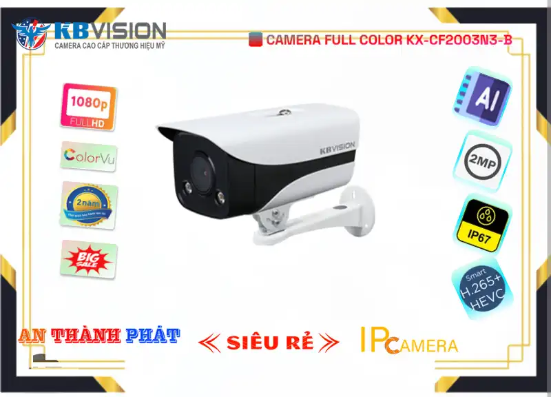 KX-CF2003N3-B sắc nét KBvision KX-CF2003N3-B sắc nét KBvision