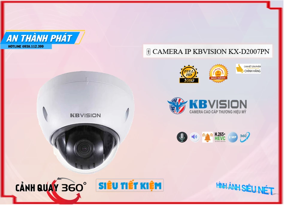 KX-D2007PN sắc nét KBvision KX-D2007PN sắc nét KBvision