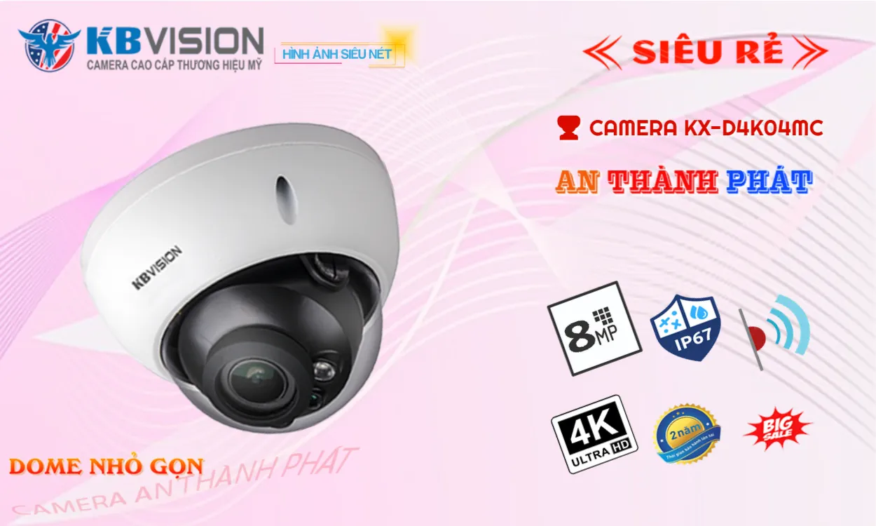 KX-D4K04MC sắc nét KBvision