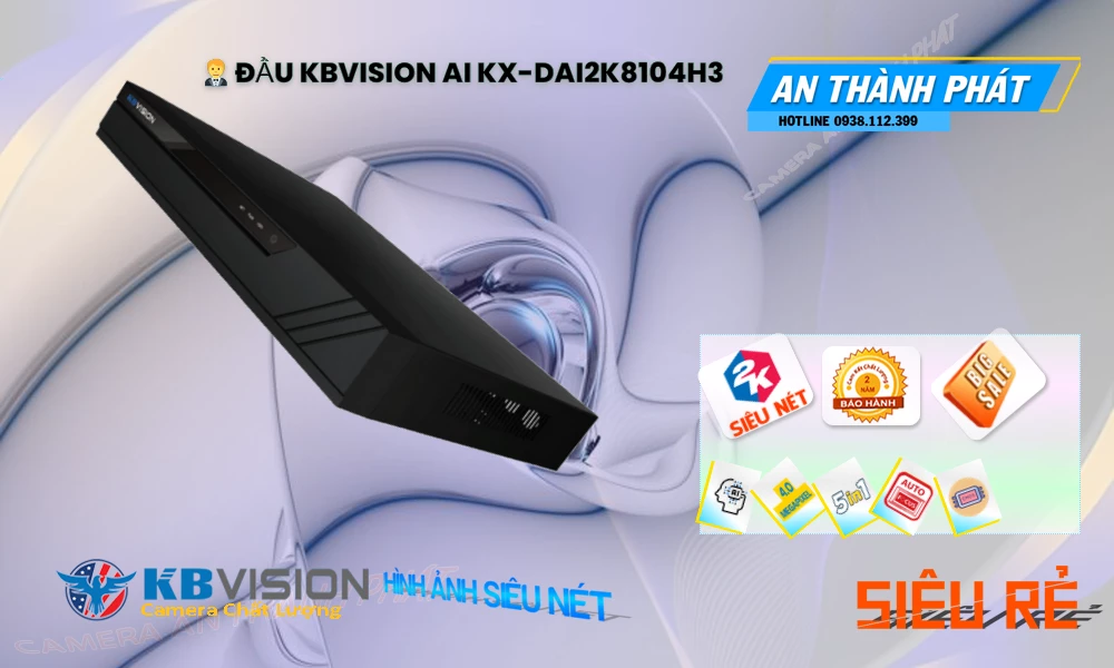 KX-DAi2K8104H3 sắc nét KBvision
