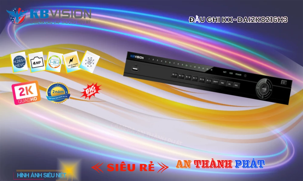 KX-DAi2K8216H3 sắc nét KBvision KX-DAi2K8216H3 sắc nét KBvision