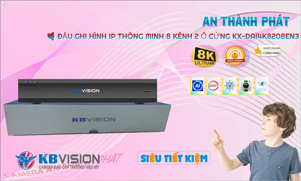 KX-DAi4K8208EN3 sắc nét KBvision