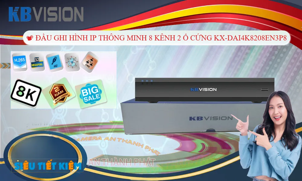 KX-DAi4K8208EN3P8 sắc nét KBvision KX-DAi4K8208EN3P8 sắc nét KBvision