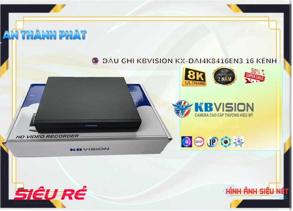 KX-DAi4K8416EN3 sắc nét KBvision KX-DAi4K8416EN3 sắc nét KBvision