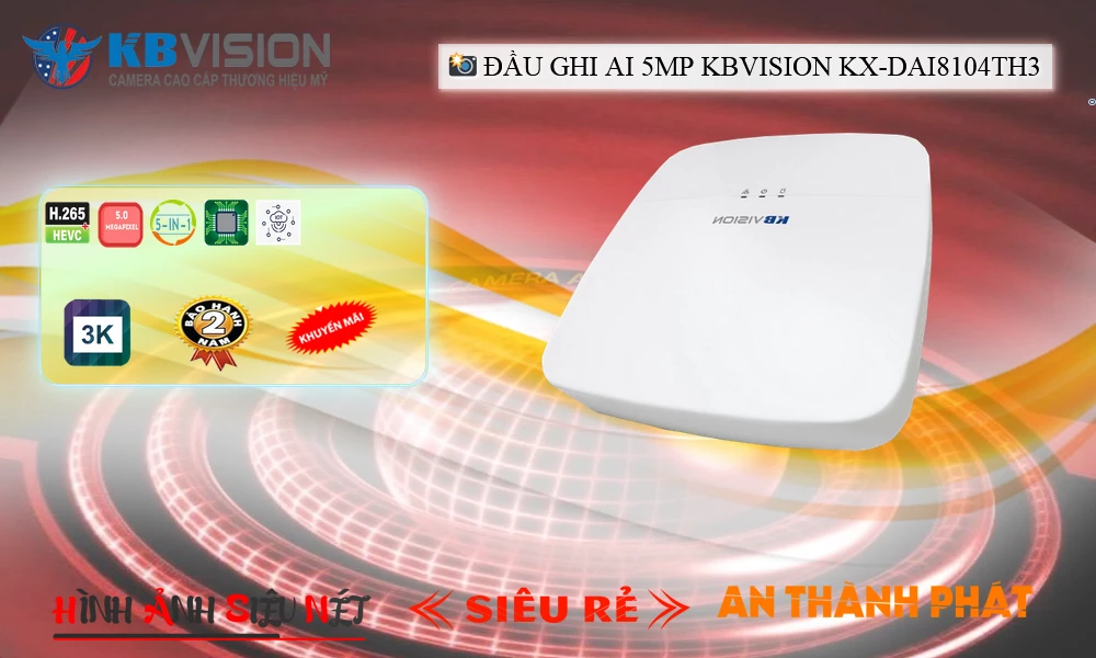 KX-DAi8104TH3 sắc nét KBvision KX-DAi8104TH3 sắc nét KBvision