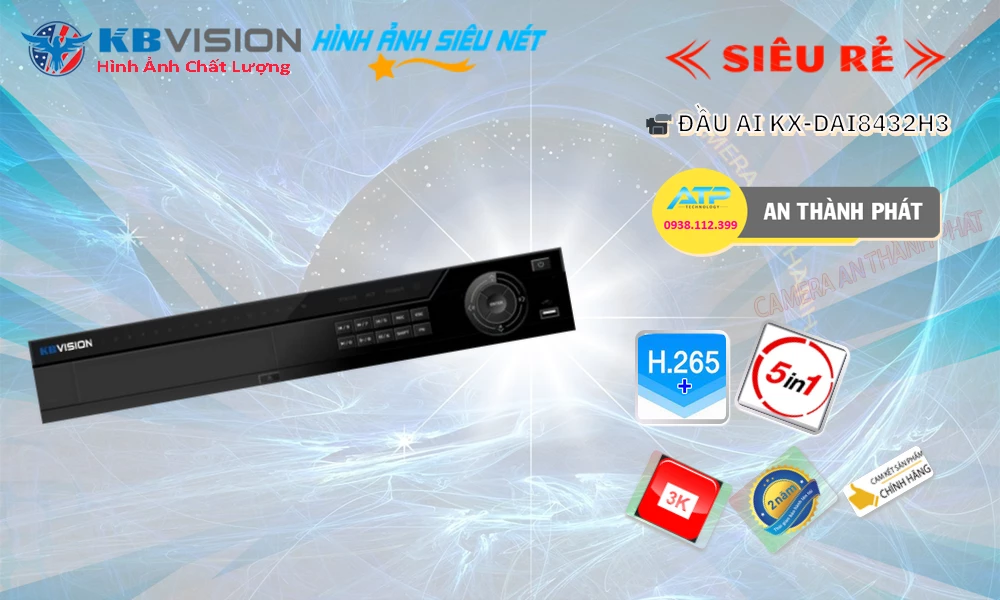 ➠  KX-DAi8432H3 sắc nét KBvision
