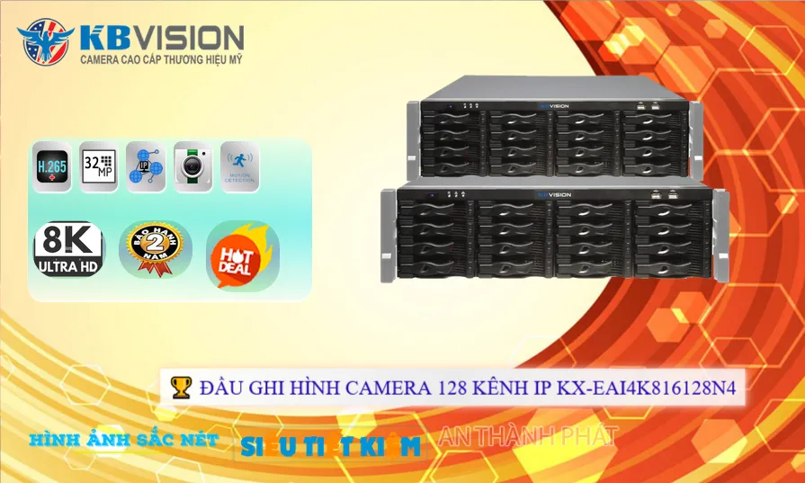 KX-EAi4K816128N4 Đầu Ghi KBvision KX-EAi4K816128N4 Đầu Ghi KBvision