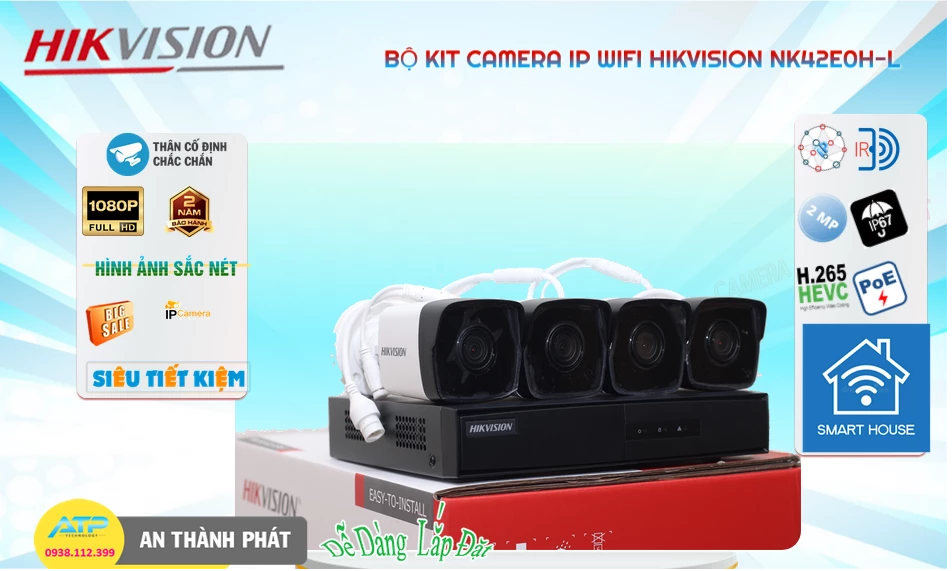 ➠ NK42E0H-L sắc nét Hikvision ➠ NK42E0H-L sắc nét Hikvision
