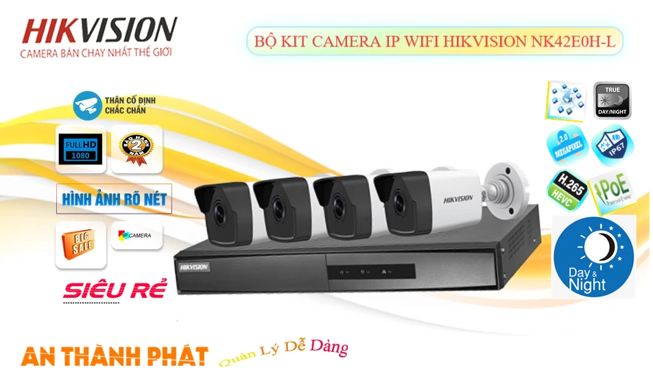 ➠ NK42E0H-L sắc nét Hikvision ➠ NK42E0H-L sắc nét Hikvision
