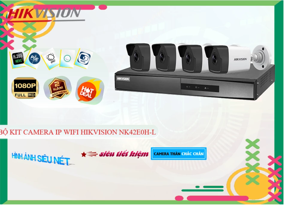 ➠ NK42E0H-L sắc nét Hikvision ➠ NK42E0H-L sắc nét Hikvision