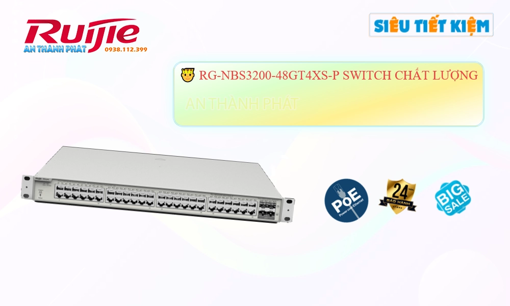 RG-NBS3200-48GT4XS-P Hãng Ruijie Bộ Quản Lý Mạng RG-NBS3200-48GT4XS-P Hãng Ruijie Bộ Quản Lý Mạng