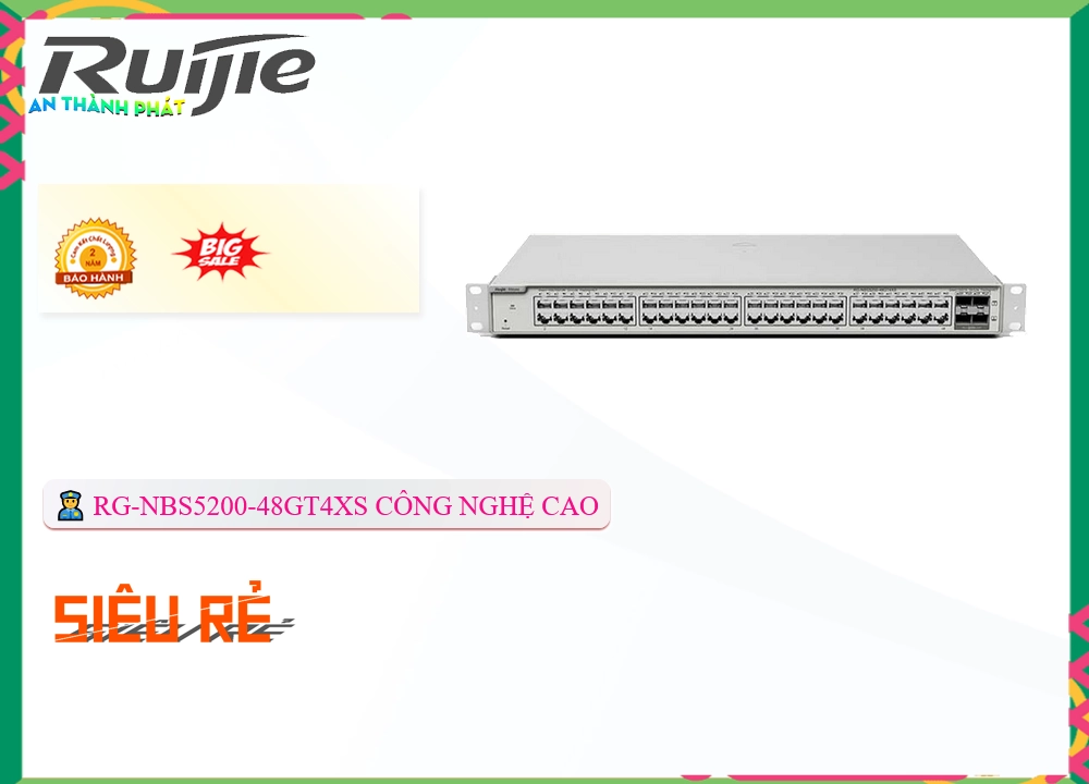 Hãng Ruijie RG-NBS5200-48GT4XS Hãng Ruijie RG-NBS5200-48GT4XS