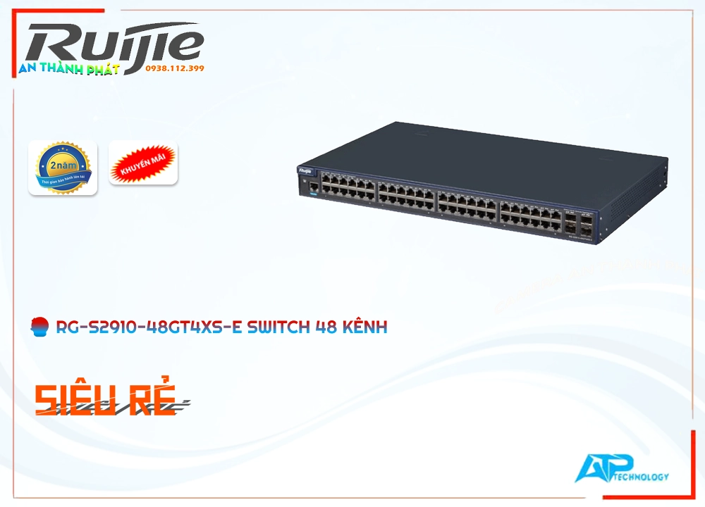 Bộ chia mạng RG-S2910-48GT4XS-E Bộ chia mạng RG-S2910-48GT4XS-E
