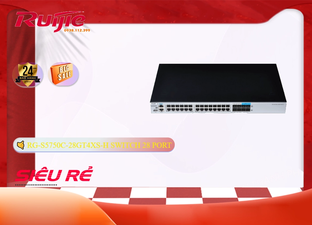 Hãng Ruijie Bộ chia mạng RG-S5750C-28GT4XS-H,thông số RG-S5750C-28GT4XS-H,RG-S5750C-28GT4XS-H Đang giảm giá,chức năng RG-S5750C-28GT4XS-H,RG-S5750C-28GT4XS-H Giá rẻ nhất,Giá Bán RG-S5750C-28GT4XS-H,RG-S5750C-28GT4XS-H tốt nhất,RG-S5750C-28GT4XS-H Bán Giá Rẻ,Địa Chỉ Bán RG-S5750C-28GT4XS-H,Bán giá rẻ RG-S5750C-28GT4XS-H,RG-S5750C-28GT4XS-H Giá rẻ nhất