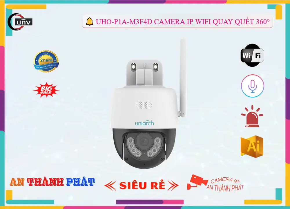 UHO-P1A-M3F4D sắc nét UNV (Uniview) UHO-P1A-M3F4D sắc nét UNV (Uniview)