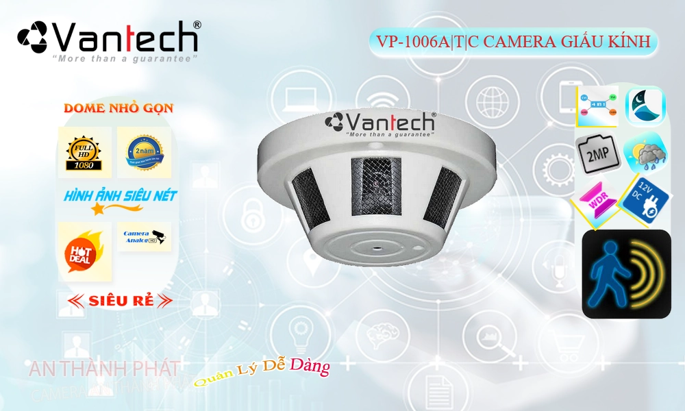 ✅ Camera VanTech VP-1006A|T|C Mẫu Đẹp ✅ Camera VanTech VP-1006A|T|C Mẫu Đẹp