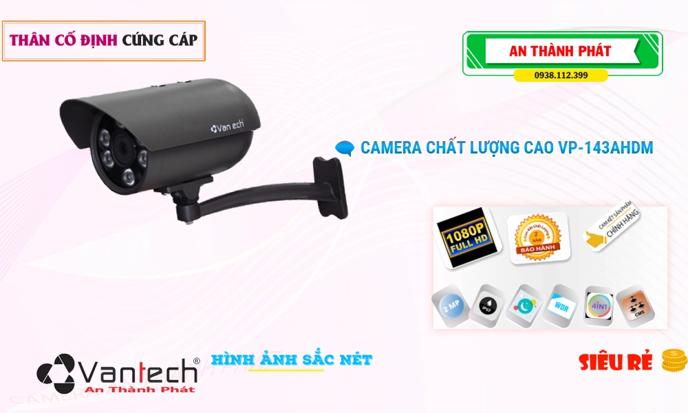 VP-143AHDM Camera VanTech Chức Năng Cao Cấp