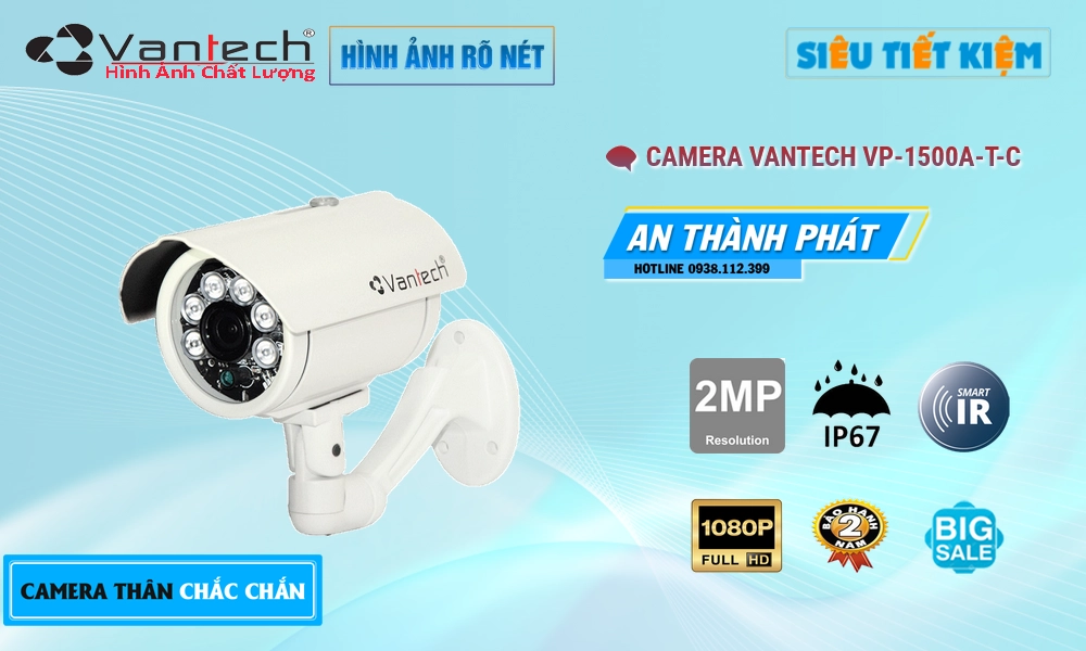 VP-1500A|T|C HD Anlog Camera Giá Rẻ VanTech