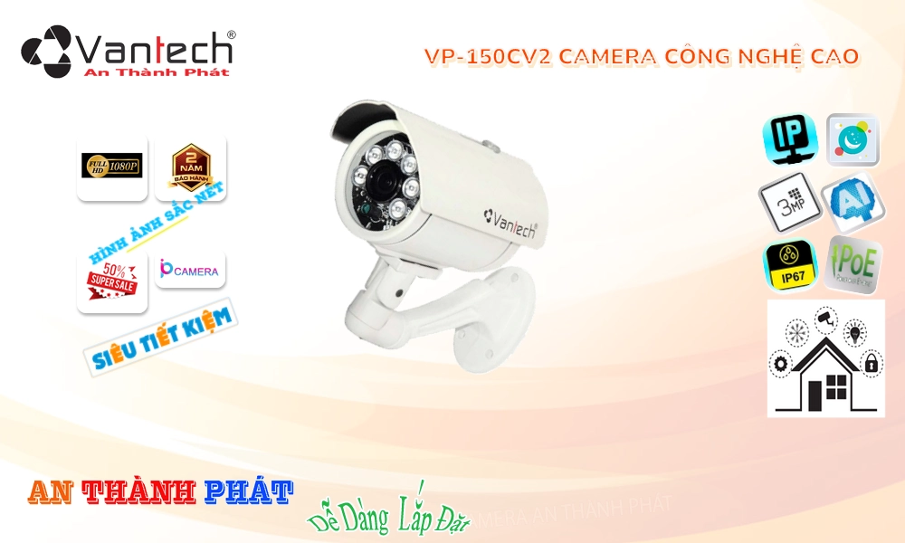 VP-150CV2 Ip POE Sắc Nét Camera Giám Sát Chức Năng Cao Cấp VP-150CV2 Ip POE Sắc Nét Camera Giám Sát Chức Năng Cao Cấp