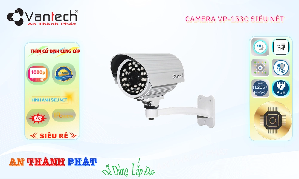 VP-153C Camera An Ninh Công Nghệ Mới