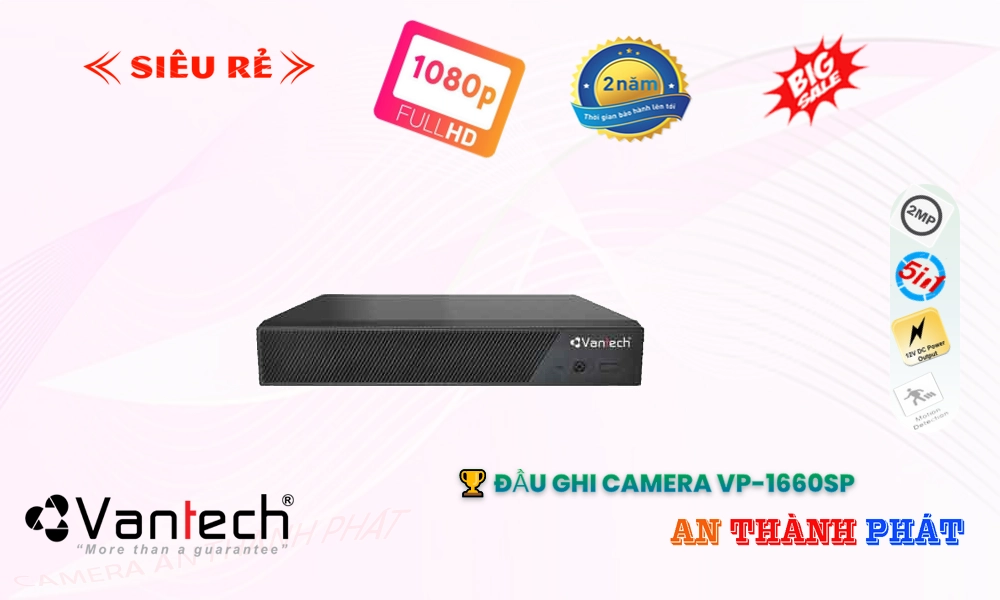 Đầu ghi VanTech VP-1660SP Mẫu Đẹp