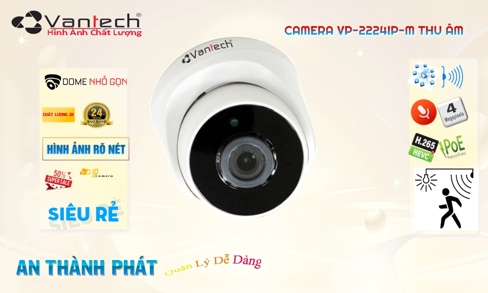 Camera VanTech VP-2224IP-M Mẫu Đẹp ✲ Camera VanTech VP-2224IP-M Mẫu Đẹp ✲