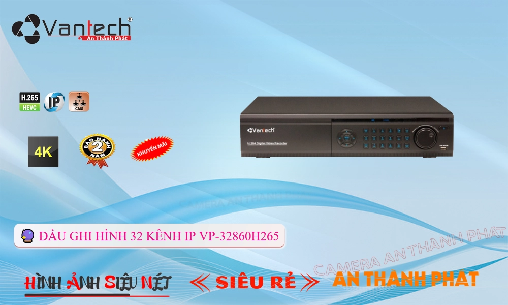 VP-32860H265 Đầu Ghi VanTech